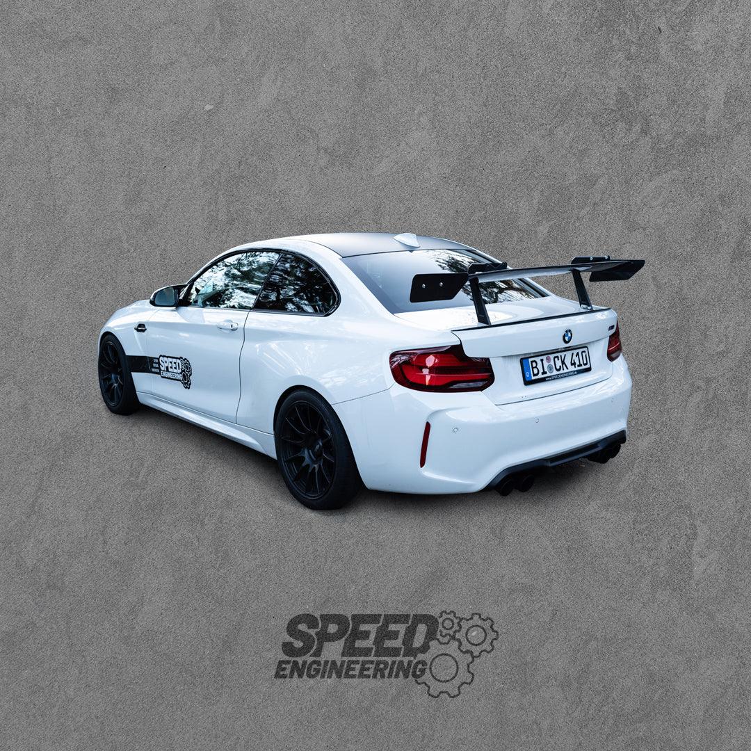 Speed Engineering - Big Swan Neck Wing Heckflügel für BMW M2 F87 / M2 Competition / CS F87 - 14310 - Akrapovic Auspuffanlage