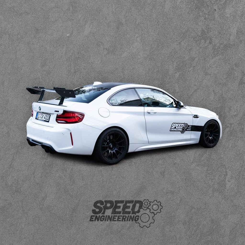 Speed Engineering - Big Swan Neck Wing Heckflügel für BMW M2 F87 / M2 Competition / CS F87 - 14310 - Akrapovic Auspuffanlage