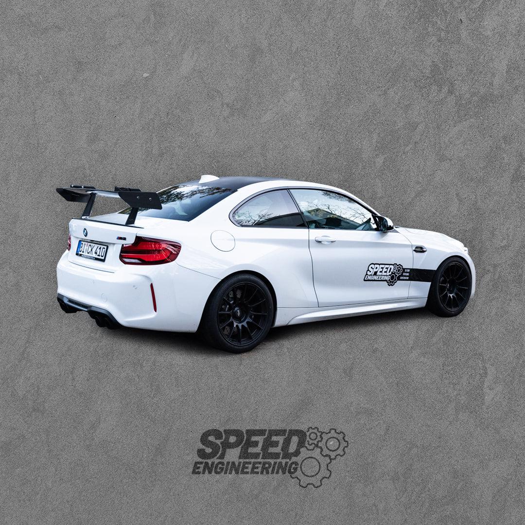 Speed Engineering - Big Swan Neck Wing Heckflügel für BMW M2 F87 / M2 Competition / CS F87 - 14310 - Akrapovic Auspuffanlage