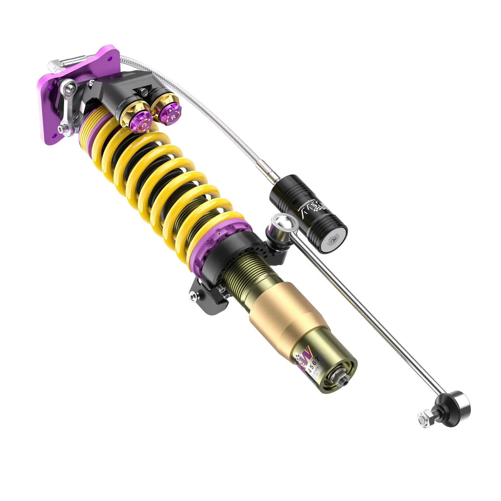 KW Gewindefahrwerk V5 Clubsport inkl. Stützlager/Domlager für BMW M2 G87 - 30901200EB - Akrapovic Auspuffanlage