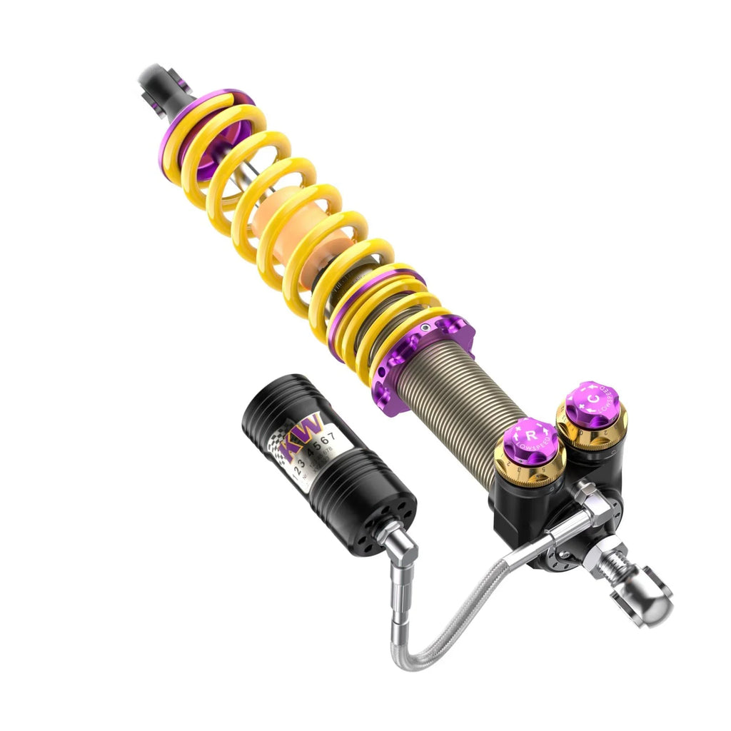 KW Gewindefahrwerk V5 für Porsche Carrera GT 980 - 30971027/30971427 - Akrapovic Auspuffanlage