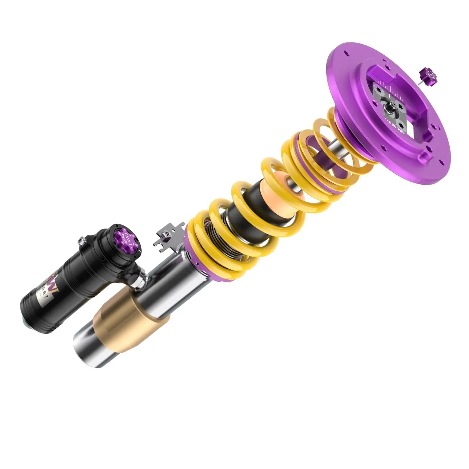 KW Gewindefahrwerk V4 inkl. Stützlager für BMW M3 F80 / M4 F82 - 3A7200AN / 3A7200AP - Akrapovic Auspuffanlage