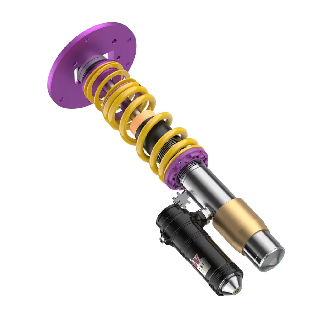 KW Gewindefahrwerk V3 Clubsport inkl. Stützlager für BMW M3 F80 / M4 F82 - 352208BB / 352208AN - Akrapovic Auspuffanlage