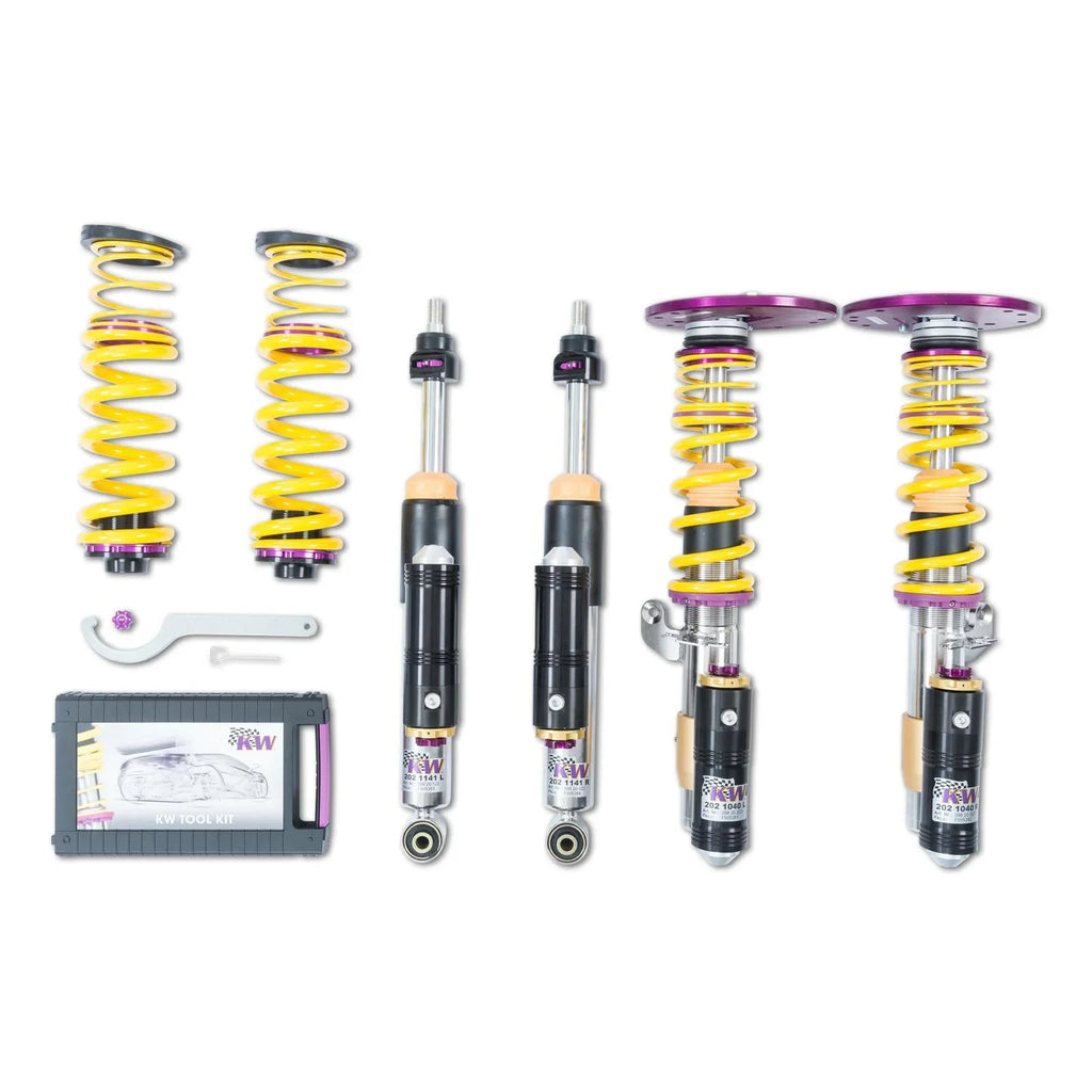 KW Gewindefahrwerk V4 Clubsport inkl. Stützlager für BMW M2 / M2 Competition F87 - 397202BH - Akrapovic Auspuffanlage