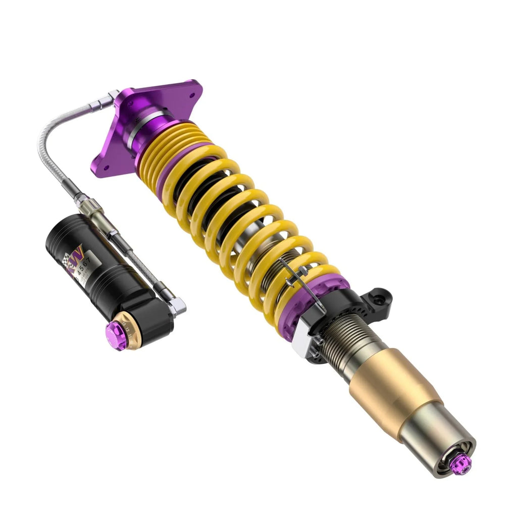 KW Gewindefahrwerk V4 Clubsport inkl. Stützlager/Domlager für BMW M3 G80 / M4 G82 - 397202EB - Akrapovic Auspuffanlage