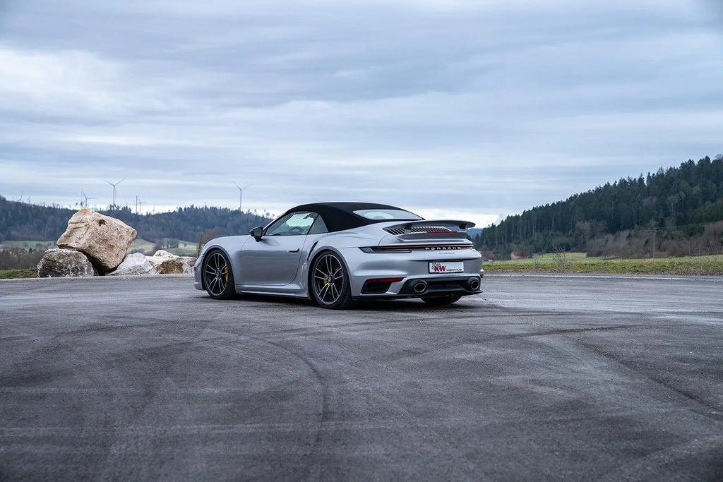 KW Gewindefahrwerk V4 für Porsche 992 Turbo / Turbo S - 3A771090 - Akrapovic Auspuffanlage
