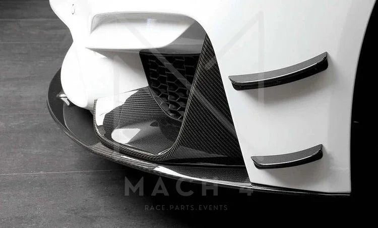 BMW M4 DTM-Edition Frontflaps / Seitenflügel / Flaps Carbon für BMW M3/M4 F80/F82/F83 - 51117993027/51117993028 - Akrapovic Auspuffanlage