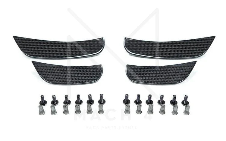 BMW M4 DTM-Edition Frontflaps / Seitenflügel / Flaps Carbon für BMW M3/M4 F80/F82/F83 - 51117993027/51117993028 - Akrapovic Auspuffanlage