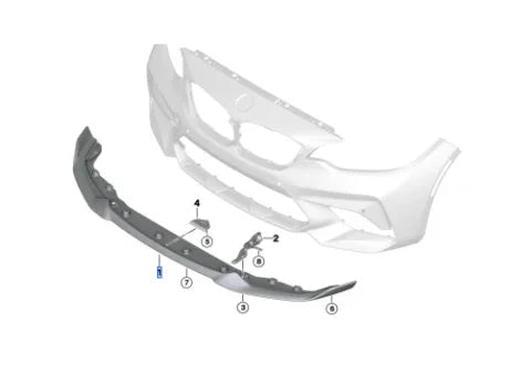 BMW M M2 CS Frontsplitter/Frontlippe für BMW M2 Competition / BMW M2 CS - 51118078455 - Akrapovic Auspuffanlage
