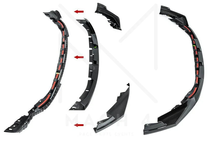BMW M Performance Frontaufsatz Carbon / Frontlippe für BMW M3 G80 / M3 Touring G81 - 51192475168 - Akrapovic Auspuffanlage