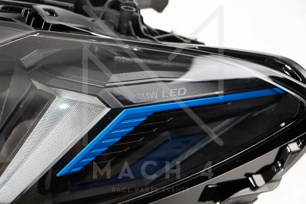 BMW Original LCI adaptive LED Scheinwerfer Black Line / LCI LED adaptive Headlights für BMW M3 G80/G81 / M4 G82/G83 - 63115B35F59/63115B35F60 - Akrapovic Auspuffanlage