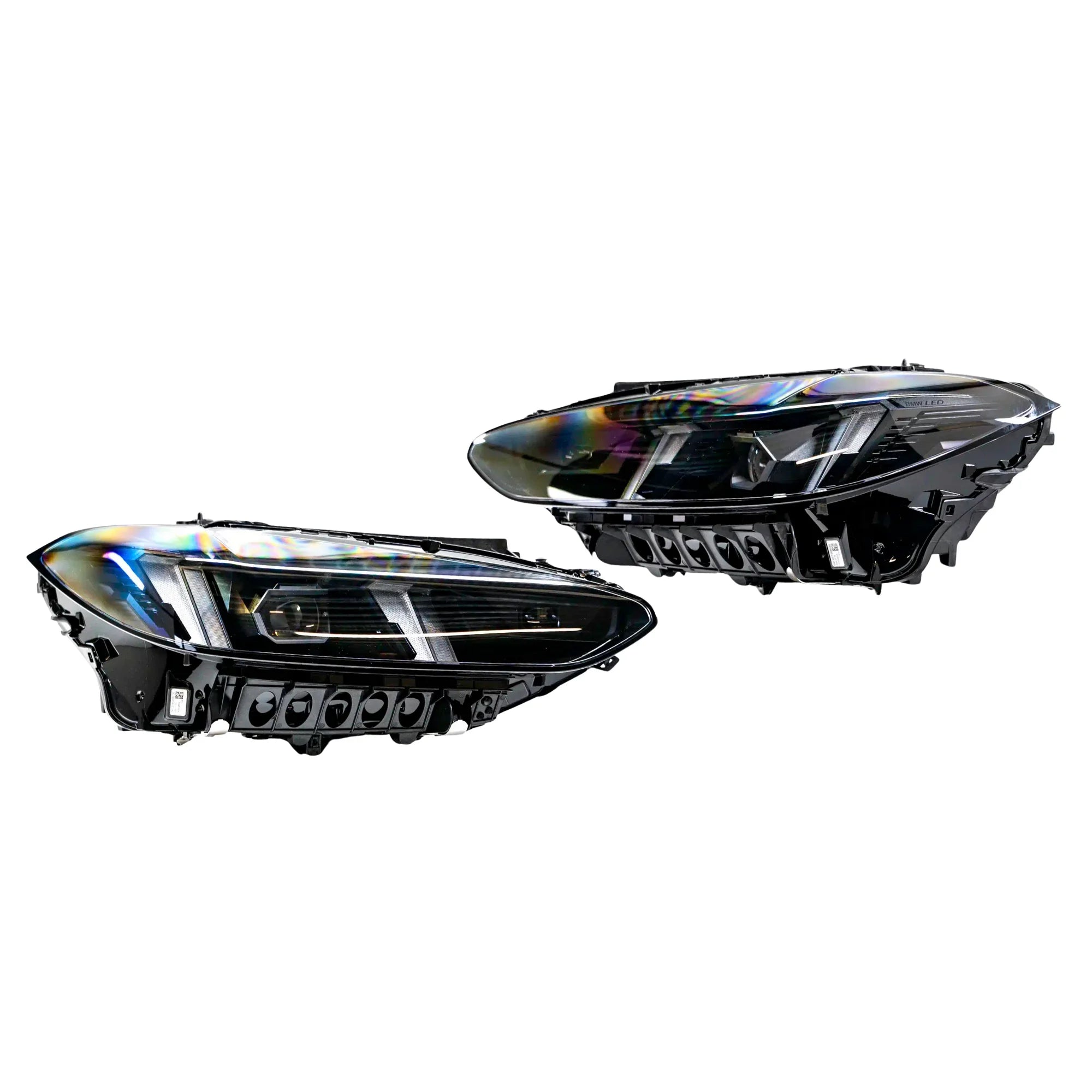 BMW Original LCI CS LED Scheinwerfer mit gelben Tagfahrlicht / LCI CS LED Headlights with yellow DRL für BMW M3 G80/G81 / M4 G82/G83 - Akrapovic Auspuffanlage