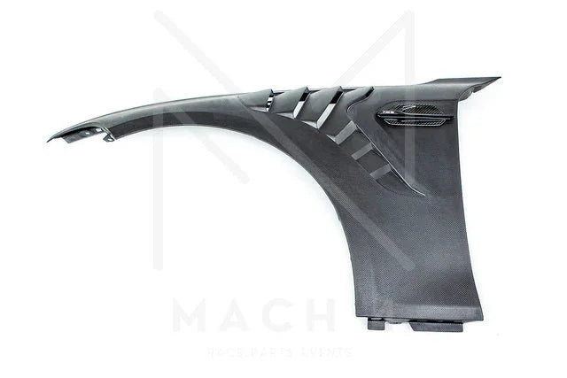 Alpha-N Carbon Kotflügel mit Lüftungsöffnungen Set / Carbon Vented Front Fender Set für BMW M2 F87 / M2 Competition F87 / M2 CS F87 - AN-0521 - Akrapovic Auspuffanlage