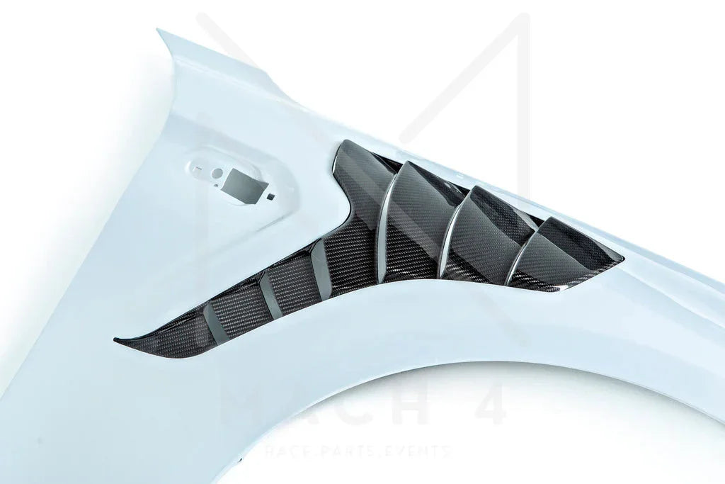 Alpha-N Carbon Kotflügel mit Lüftungsöffnungen Set / Carbon Vented Front Fender Set für BMW M2 F87 / M2 Competition F87 / M2 CS F87 - AN-0521 - Akrapovic Auspuffanlage