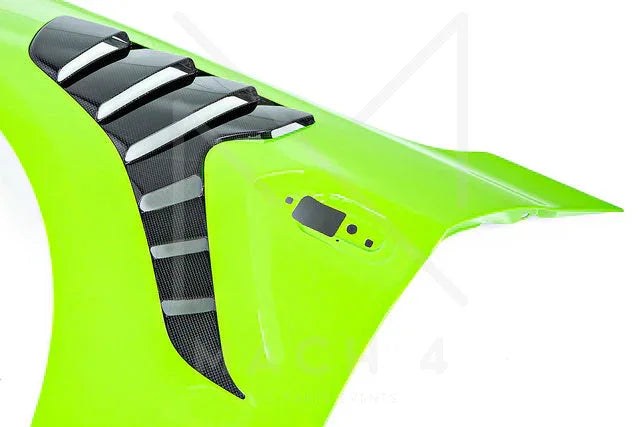 Alpha-N Carbon Kotflügel mit Lüftungsöffnungen Set / Carbon Vented Front Fender Set für BMW M2 F87 / M2 Competition F87 / M2 CS F87 - AN-0521 - Akrapovic Auspuffanlage