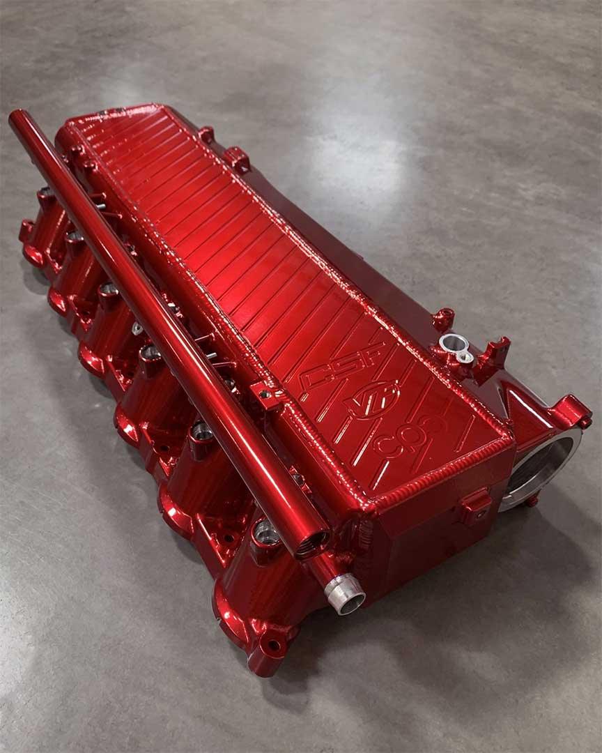 CSF Wasser-Ladeluftkühler Ansaugbrücke für Toyota Supra MK5 A90/A91 B58 - 8200/8200C - Akrapovic Auspuffanlage