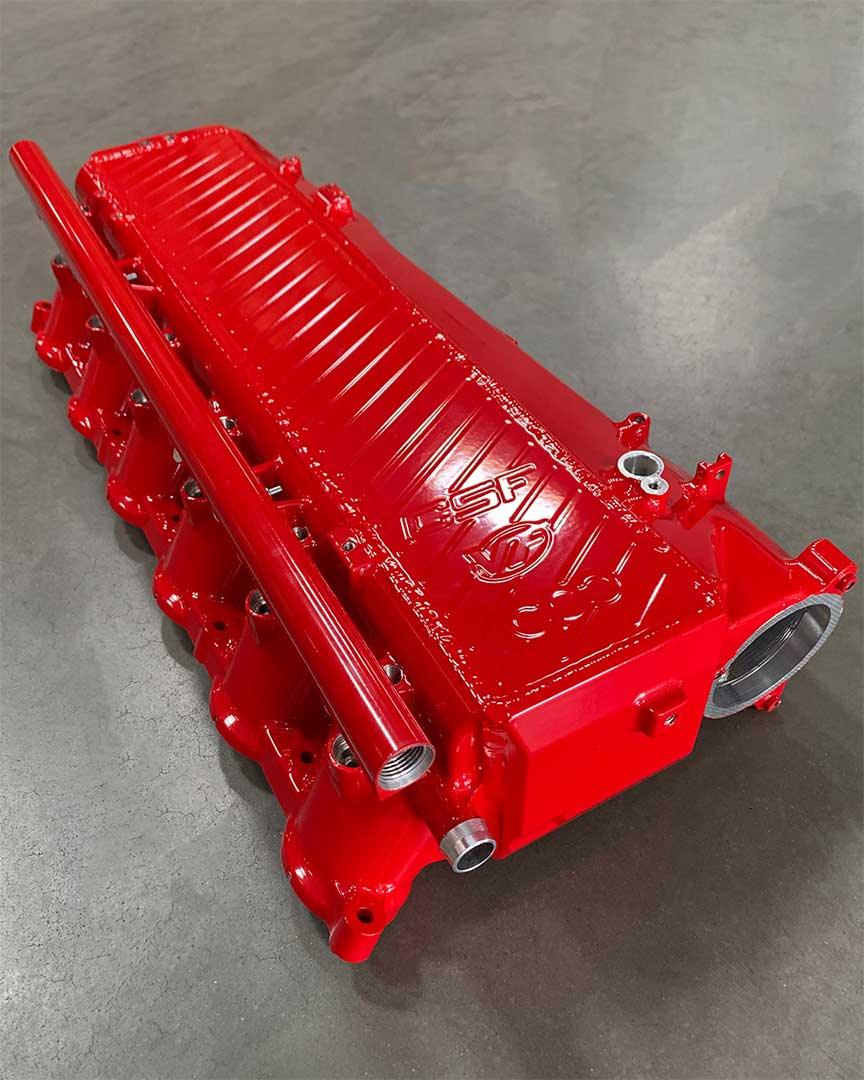 CSF Wasser-Ladeluftkühler Ansaugbrücke für Toyota Supra MK5 A90/A91 B58 - 8200/8200C - Akrapovic Auspuffanlage
