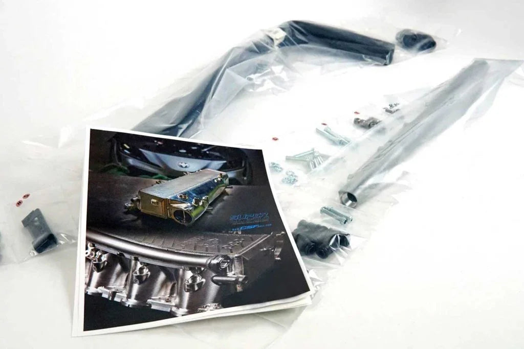 CSF Wasser-Ladeluftkühler Ansaugbrücke für Toyota Supra MK5 A90/A91 B58 - 8200/8200C - Akrapovic Auspuffanlage