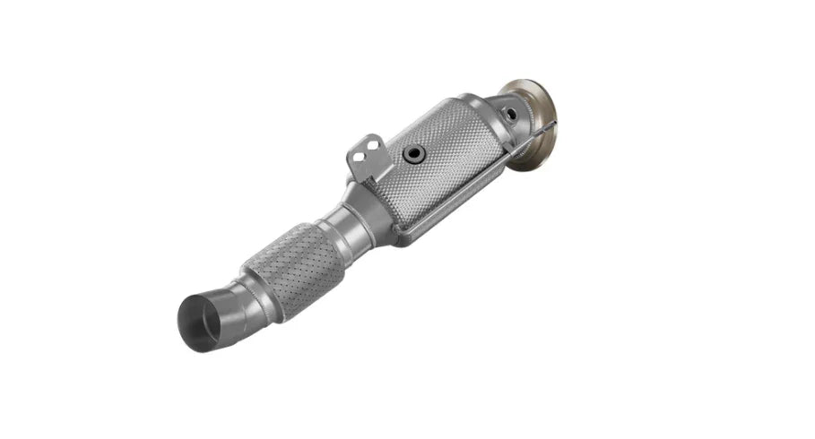 HJS ECE Downpipes mit 300 Zellen Kats für BMW B58 mit OPF für BMW M140i F20/F21 / M240i F22/F23 - mit Zulassung - 90822055 - Akrapovic Auspuffanlage
