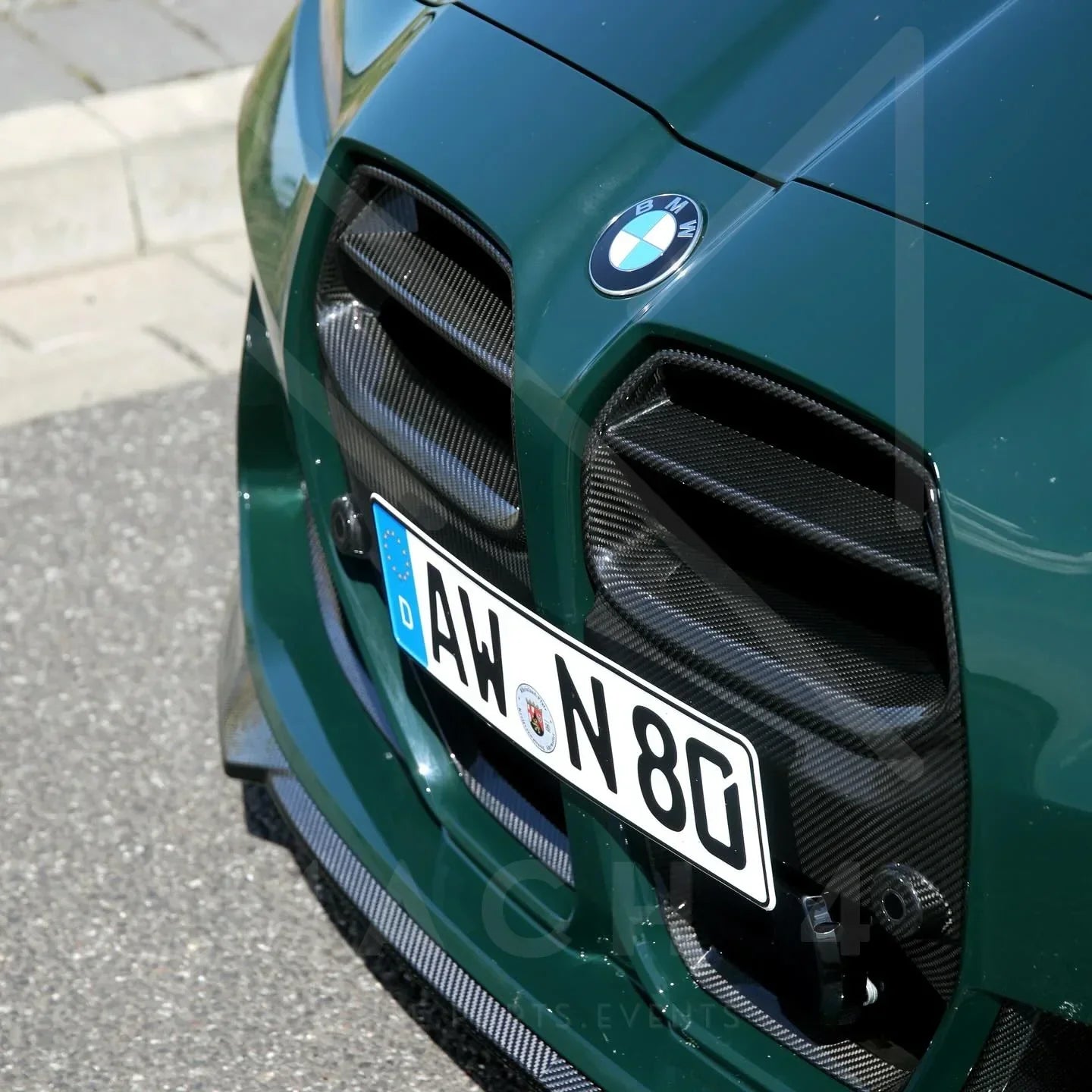 Alpha-N Carbon Frontlippe / Front Spoiler für BMW M3 G80/G81 / M4 G82/G83 - AN-0725 - Akrapovic Auspuffanlage