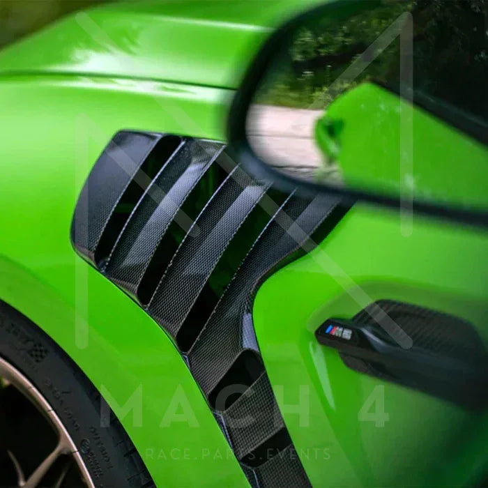 Alpha-N Carbon Kotflügel mit Lüftungsöffnungen Set / Carbon Vented Front Fender Set für BMW M2 F87 / M2 Competition F87 / M2 CS F87 - AN-0521 - Akrapovic Auspuffanlage