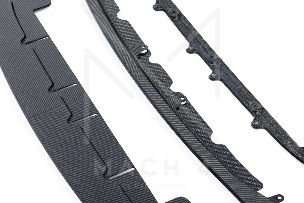 Alpha-N Carbon Frontlippe Class 3 + Splitter verstellbar / Adjustable Front Lip für BMW M2 G87 - AN-0530 - Akrapovic Auspuffanlage