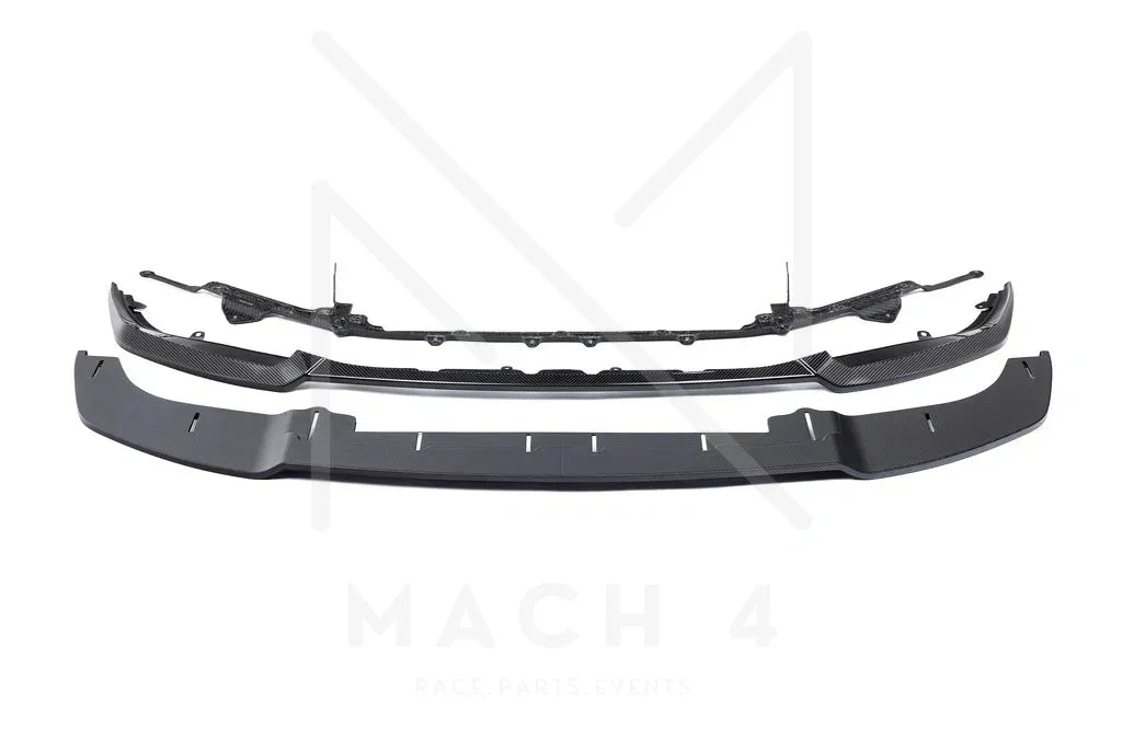 Alpha-N Carbon Frontlippe Class 3 + Splitter verstellbar / Adjustable Front Lip für BMW M2 G87 - AN-0530 - Akrapovic Auspuffanlage