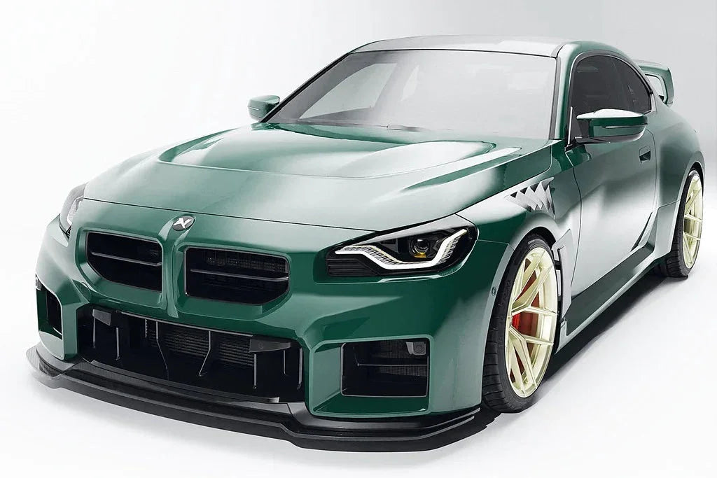 Alpha-N Carbon Frontlippe Class 3 + Splitter verstellbar / Adjustable Front Lip für BMW M2 G87 - AN-0530 - Akrapovic Auspuffanlage