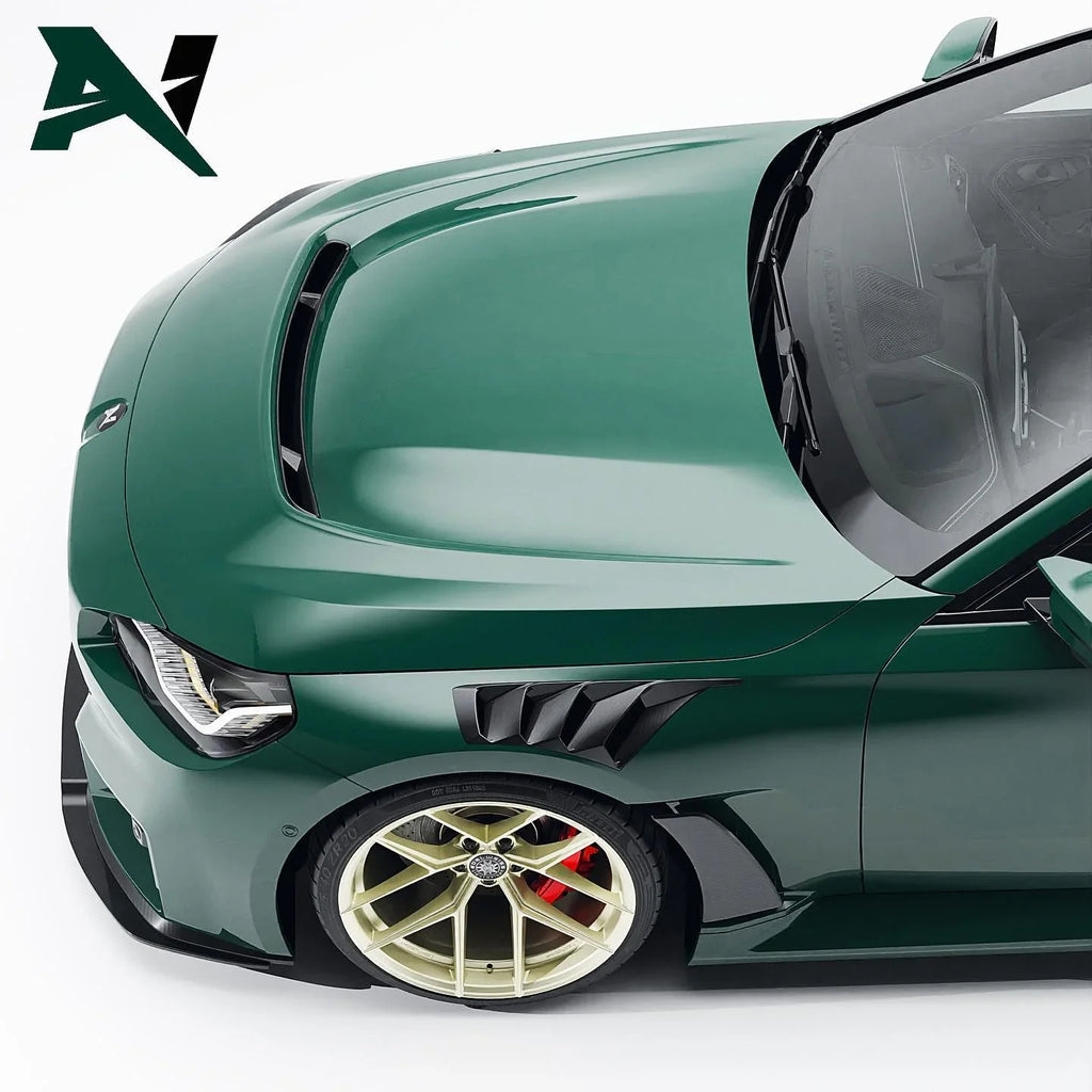 Alpha-N Carbon Motorhaube mit Einsatz / Hood with Vent für BMW M2 G87 - AN-0301 / AN-0316 - Akrapovic Auspuffanlage