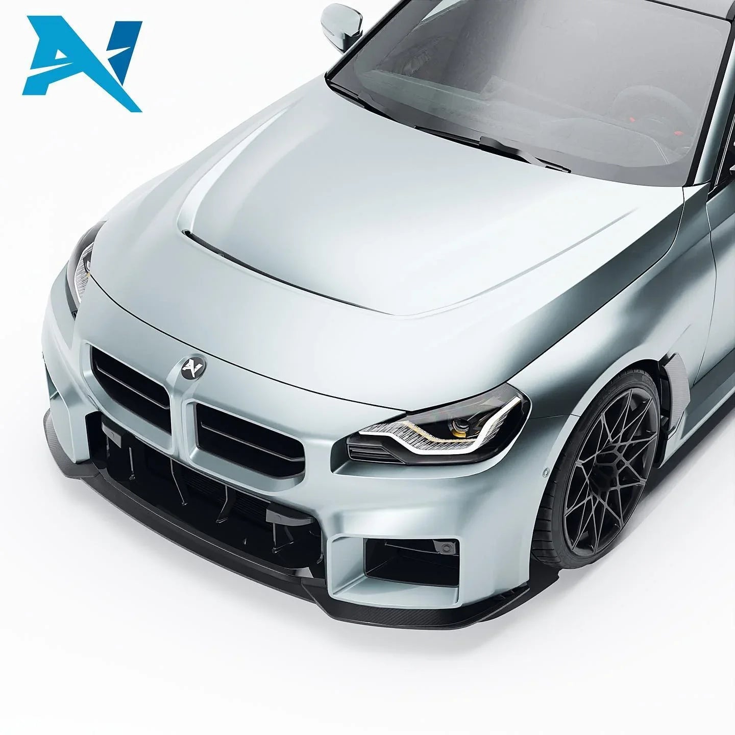 Alpha-N Carbon Motorhaube mit Einsatz / Hood with Vent für BMW M2 G87 - AN-0301 / AN-0316 - Akrapovic Auspuffanlage