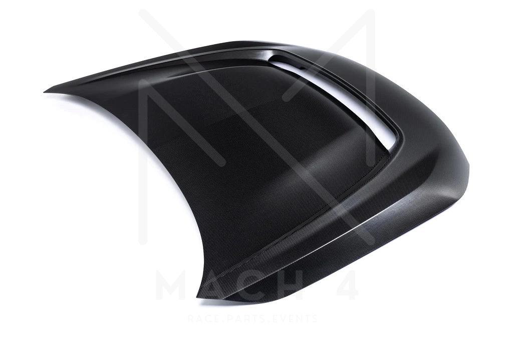 Alpha-N Carbon Motorhaube mit Einsatz / Hood with Vent für BMW M2 G87 - AN-0301 / AN-0316 - Akrapovic Auspuffanlage