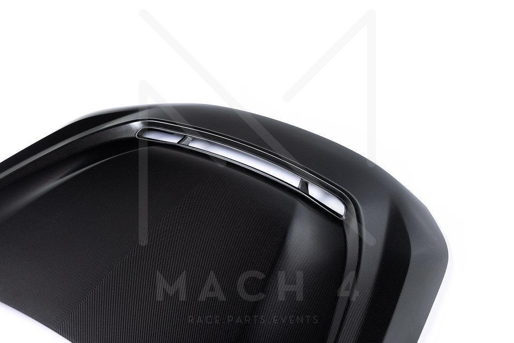 Alpha-N Carbon Motorhaube mit Einsatz / Hood with Vent für BMW M2 G87 - AN-0301 / AN-0316 - Akrapovic Auspuffanlage