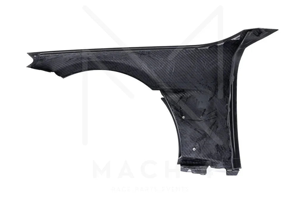 Alpha-N Carbon Kotflügel mit Aero-Blade V2 Set / Carbon Front Fender with Blades V2 Set für BMW M2 G87 - AN-0523 - Akrapovic Auspuffanlage