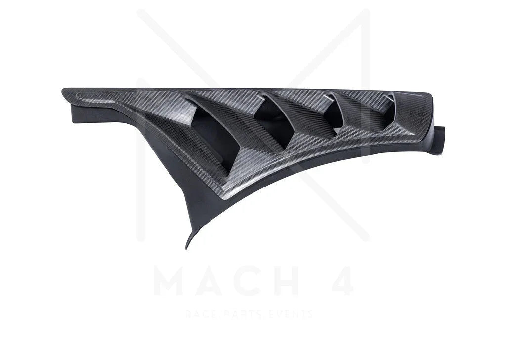 Alpha-N Carbon Kotflügel mit Aero-Blade und Lüftungsöffnungen V4 Set / Carbon Vented Front Fender with Blades V4 Set für BMW M2 G87 - AN-0525 - Akrapovic Auspuffanlage