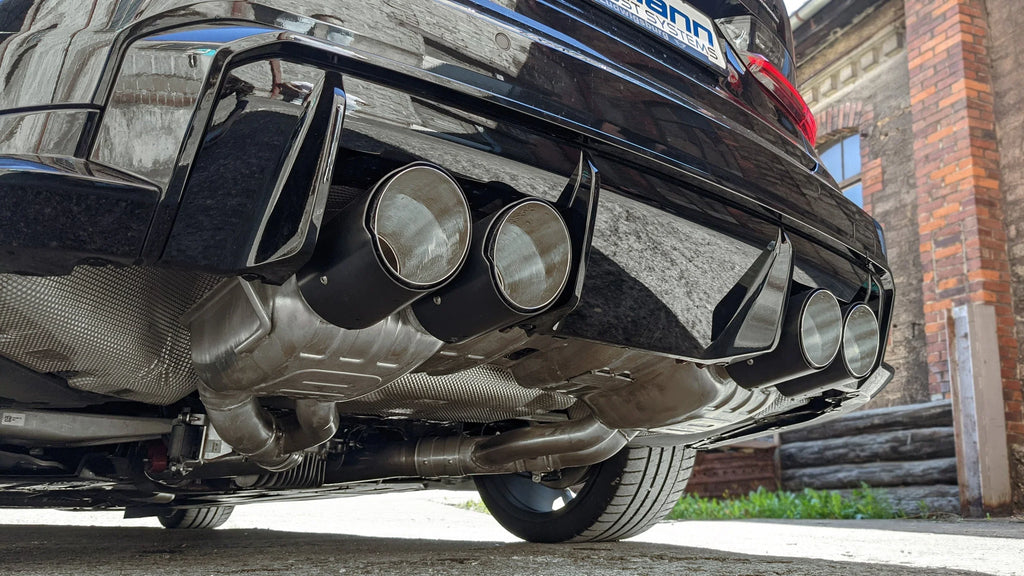 Eisenmann Sport Endschalldämpfer inkl. Endrohren / Abgasanlage für BMW M3 G80/G81 mit EG-Zulassung - Akrapovic Auspuffanlage