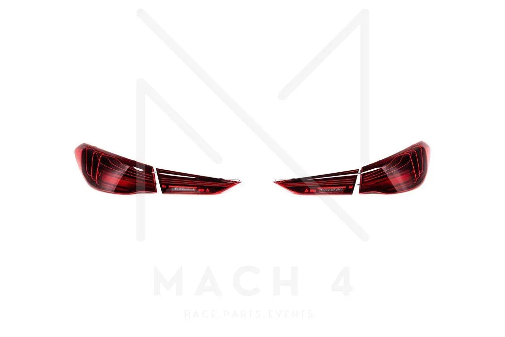 BMW M Laser Rücklichter / Rückleuchten Nachrüstungsset / Tail Light - passend für BMW G82 / G22 / G26 / i4 - 63215A37ABx - Akrapovic Auspuffanlage