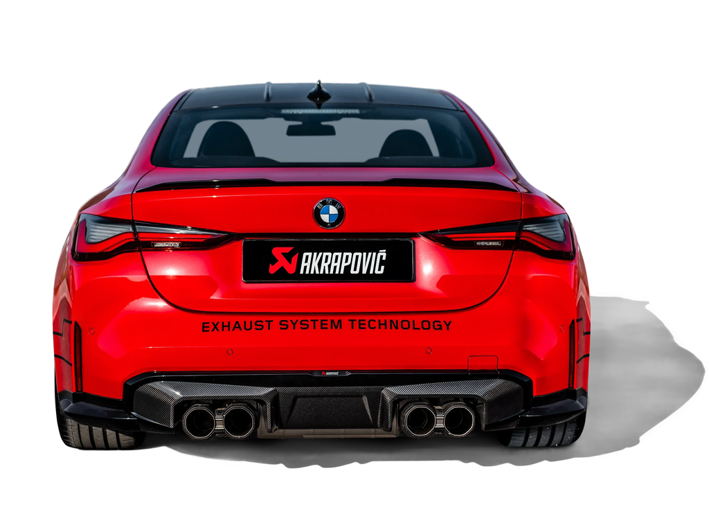Akrapovic Carbon glanz/schwarz Diffusor für BMW M3 Touring G81 / BMW M3 G80 mit ABE - Akrapovic Auspuffanlage