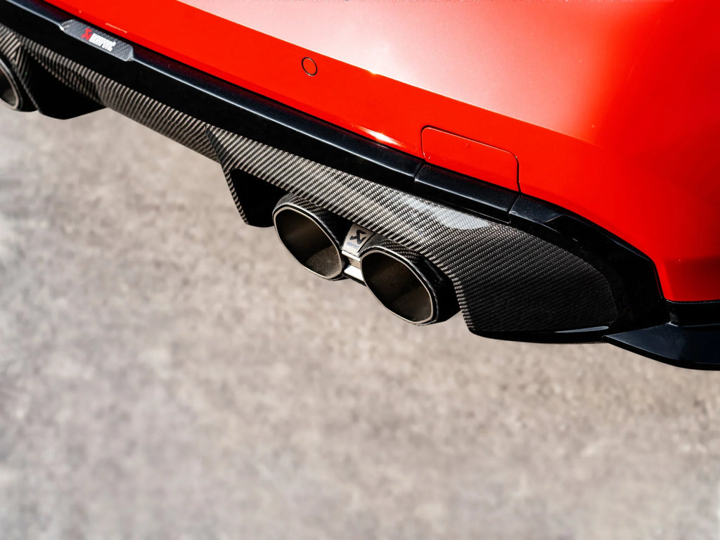 Akrapovic Carbon glanz/schwarz Diffusor für BMW M3 Touring G81 / BMW M3 G80 mit ABE - Akrapovic Auspuffanlage