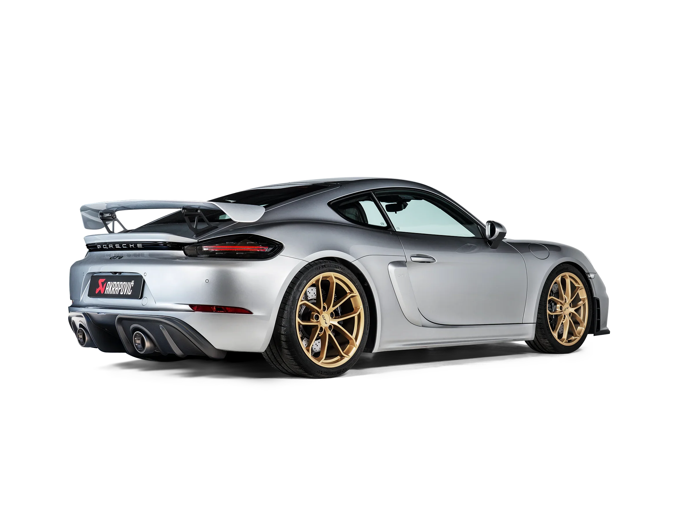 Akrapovic Carbon Diffusor Matt für Porsche 718 GT4 - Akrapovic Auspuffanlage