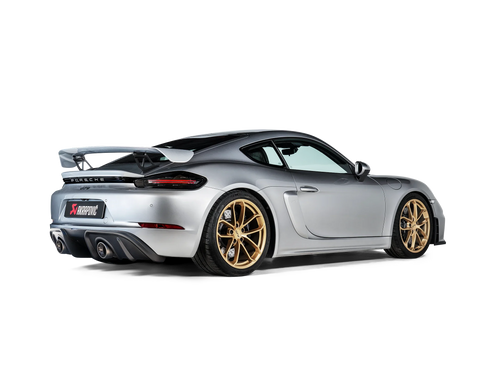 Akrapovic Carbon Diffusor Glanz für Porsche 718 GT4 - Akrapovic Auspuffanlage