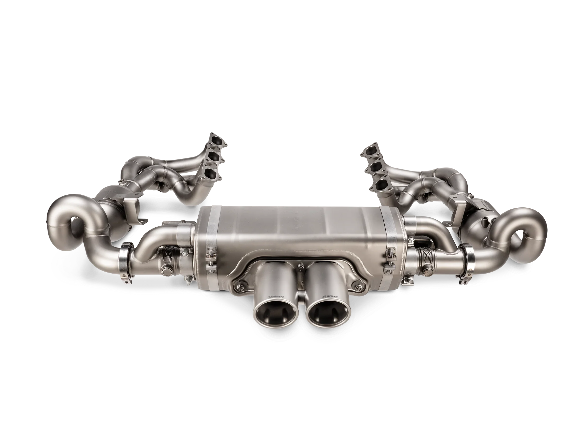 Akrapovic Evolution Header Set (Fächerkrümmer + Kats) Titan für Porsche 992 GT3 - Akrapovic Auspuffanlage