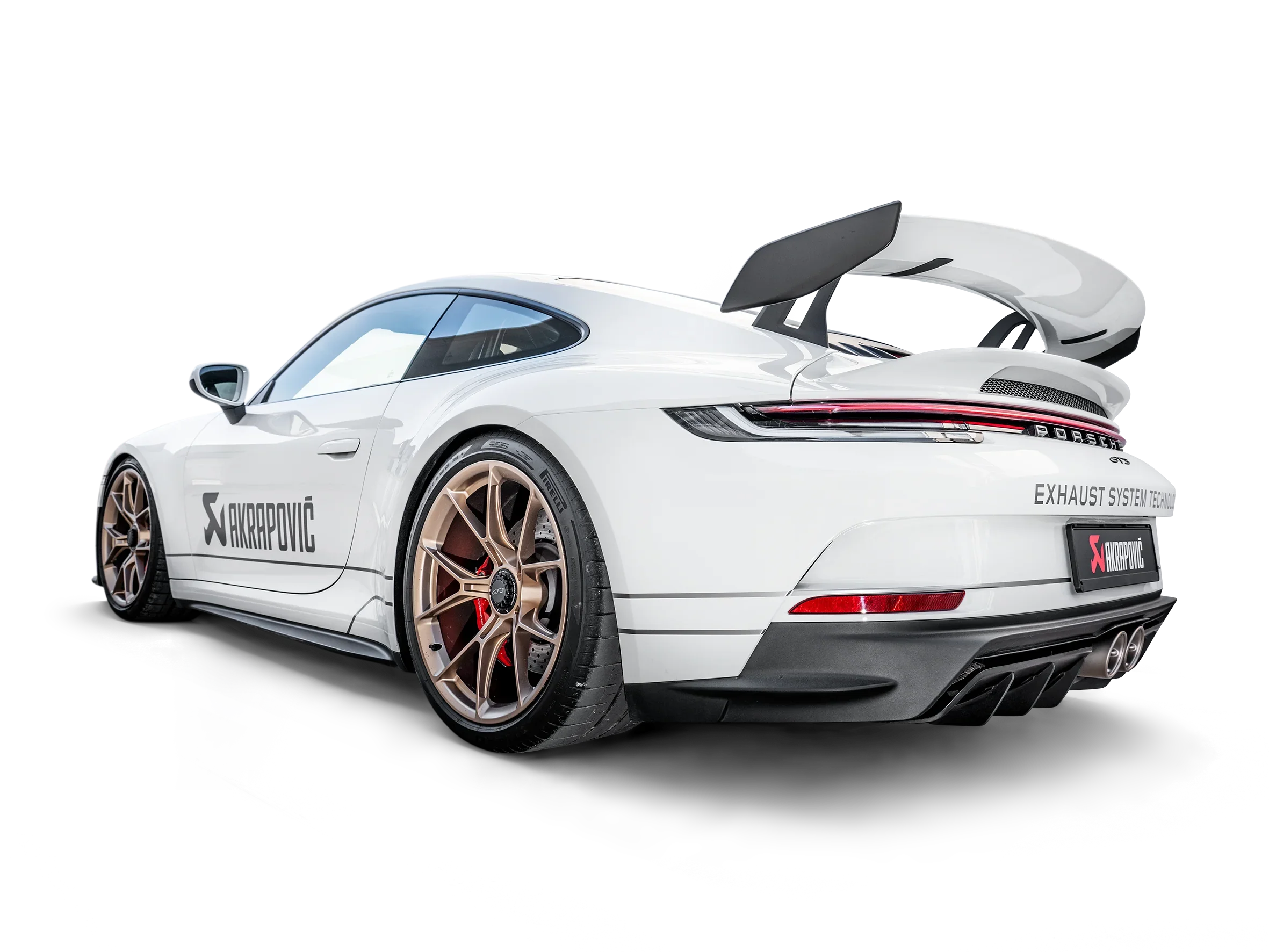 Akrapovic Evolution Header Set (Fächerkrümmer + Kats) Titan für Porsche 992 GT3 - Akrapovic Auspuffanlage