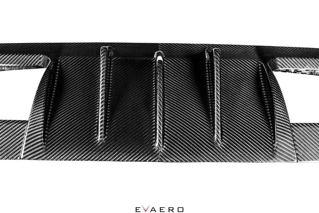 Evaero Eventuri Carbon Diffusor mit Seitenteilen für BMW M3/M4 F80/F82 - EVA-F8XM-DIF - Akrapovic Auspuffanlage
