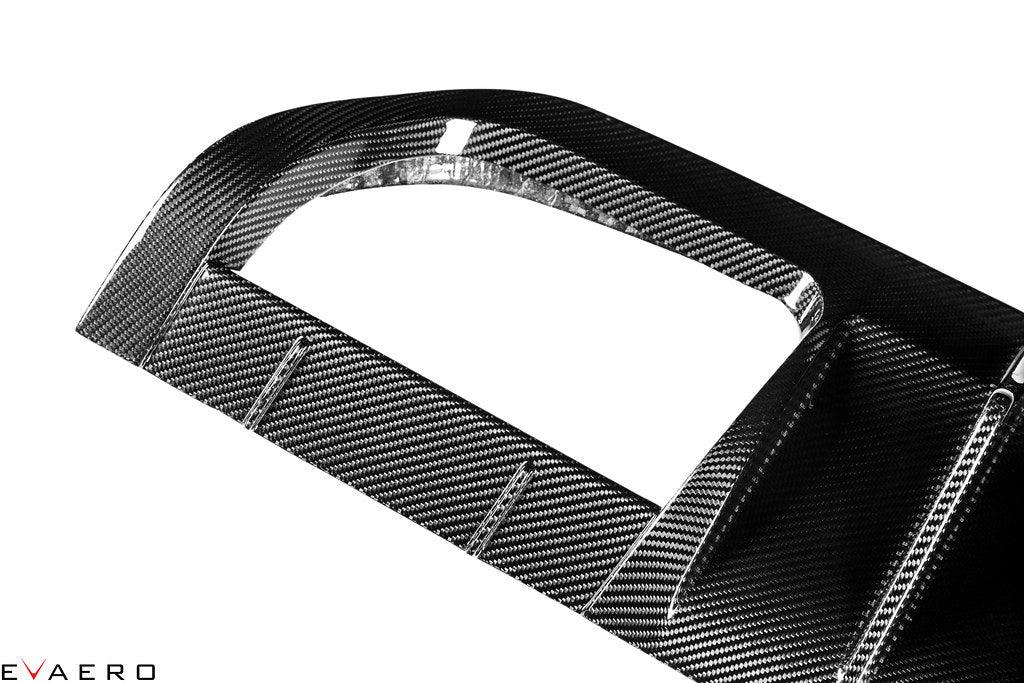 Evaero Eventuri Carbon Diffusor mit Seitenteilen für BMW M3/M4 F80/F82 - EVA-F8XM-DIF - Akrapovic Auspuffanlage