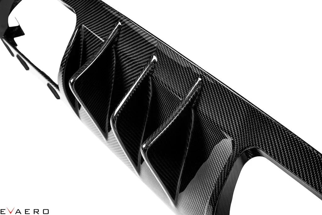Evaero Eventuri Carbon Diffusor mit Seitenteilen für BMW M3/M4 F80/F82 - EVA-F8XM-DIF - Akrapovic Auspuffanlage