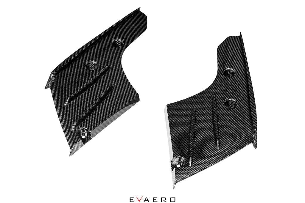 Evaero Eventuri Carbon Diffusor mit Seitenteilen für BMW M3/M4 F80/F82 - EVA-F8XM-DIF - Akrapovic Auspuffanlage