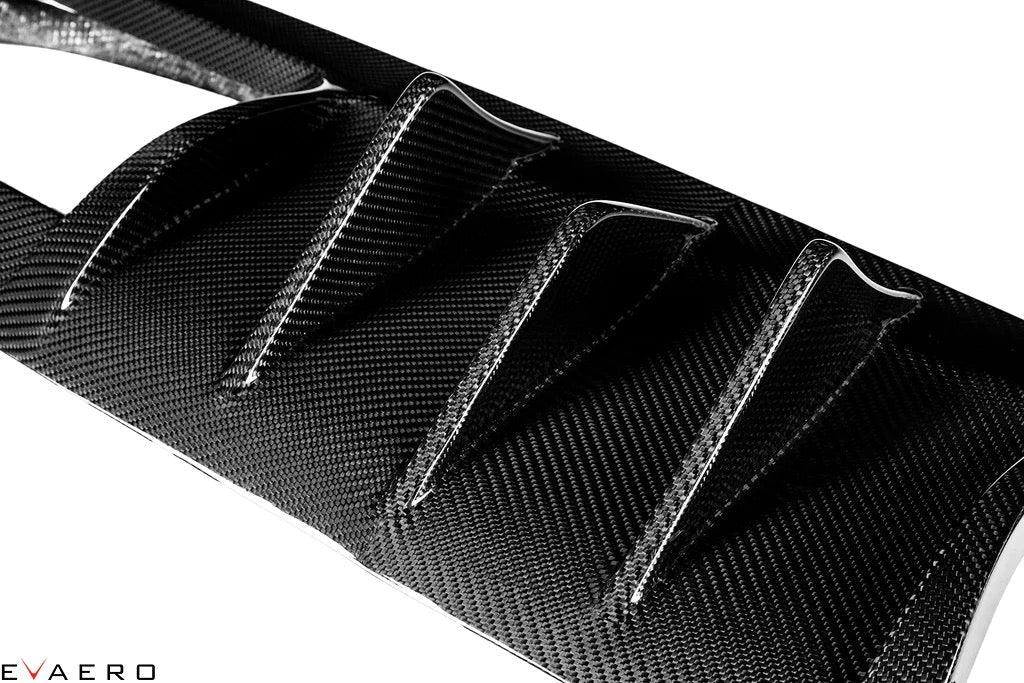 Evaero Eventuri Carbon Diffusor mit Seitenteilen für BMW M3/M4 F80/F82 - EVA-F8XM-DIF - Akrapovic Auspuffanlage
