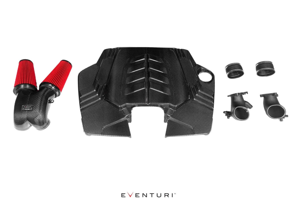 Eventuri Carbon Ansaugsystem für Porsche Cayenne Turbo / Lamborghini Urus / Audi SQ7/SQ8/RSQ8 - 4.0 V8 - Akrapovic Auspuffanlage