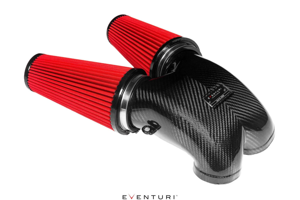 Eventuri Carbon Ansaugsystem für Porsche Cayenne Turbo / Lamborghini Urus / Audi SQ7/SQ8/RSQ8 - 4.0 V8 - Akrapovic Auspuffanlage