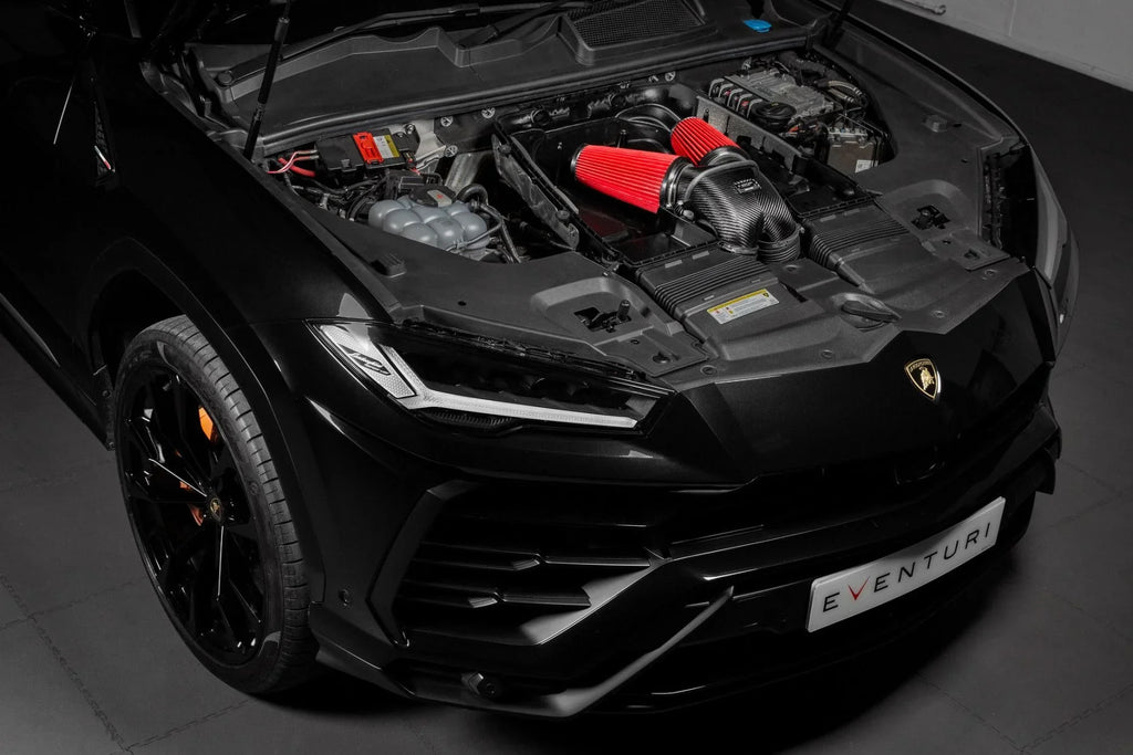 Eventuri Carbon Ansaugsystem für Porsche Cayenne Turbo / Lamborghini Urus / Audi SQ7/SQ8/RSQ8 - 4.0 V8 - Akrapovic Auspuffanlage